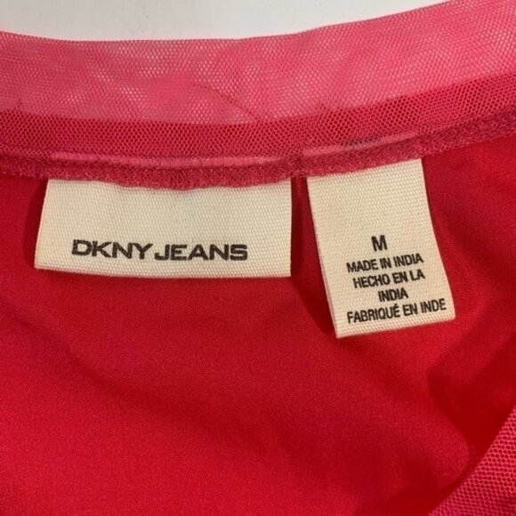 DKNY Red Patterned Blouse - Picture 6 of 7